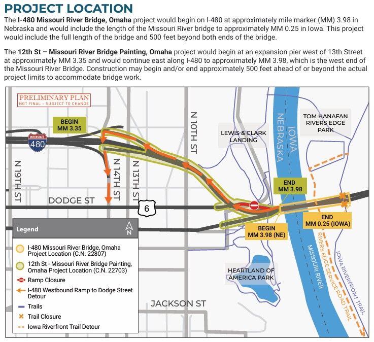 I-480 bridge painting project 2025-26
